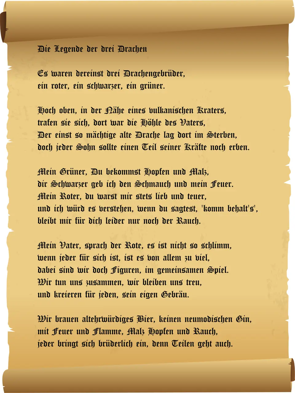 Die Legende der drei Drachen